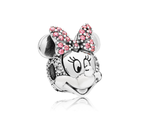 Charm Sujetador Minnie Mouse con moño rosa